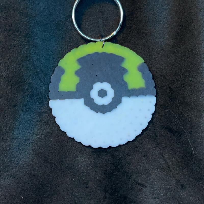 Pokeball Keychains a Small Variety of Them! Ultra Ball, Great Ball, Master Ball, Dive Ball,Friend Ball and Heal Ball Plastic