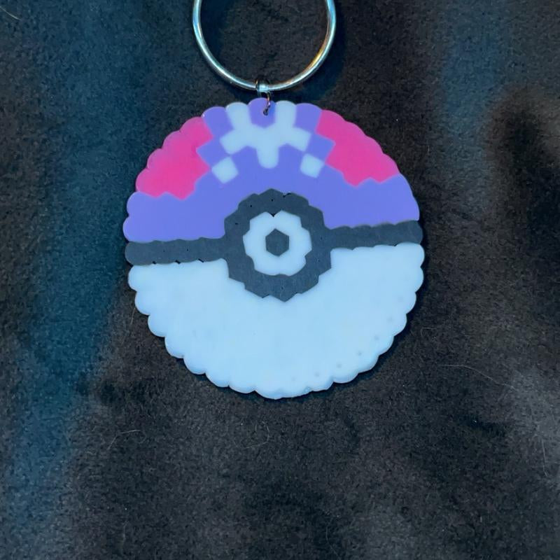 Pokeball Keychains a Small Variety of Them! Ultra Ball, Great Ball, Master Ball, Dive Ball,Friend Ball and Heal Ball Plastic