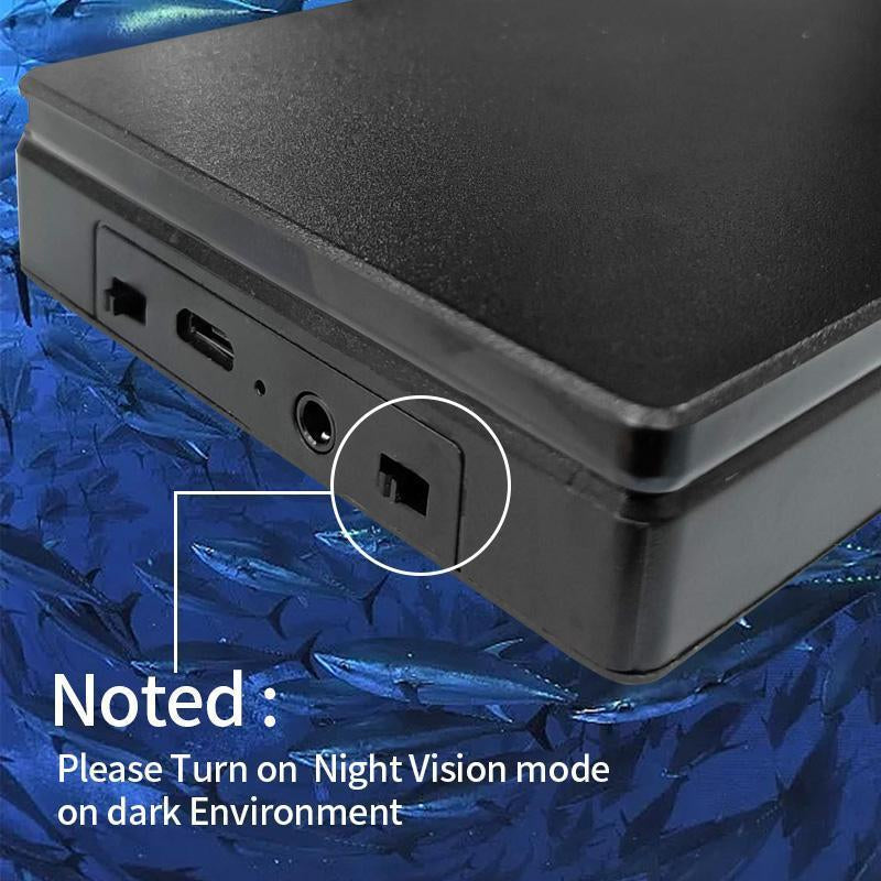 Outdoor Fishing Fish Detector, 4.3-Inch IPS Screen, Three Sided Sunshade, Better Career, Fishing Monitor, 1000 Brightness, Fish Detector, an Excellent Gift for Fishing Enthusiasts
