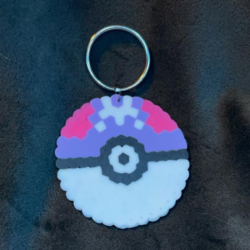 Pokeball Keychains a Small Variety of Them! Ultra Ball, Great Ball, Master Ball, Dive Ball,Friend Ball and Heal Ball Plastic