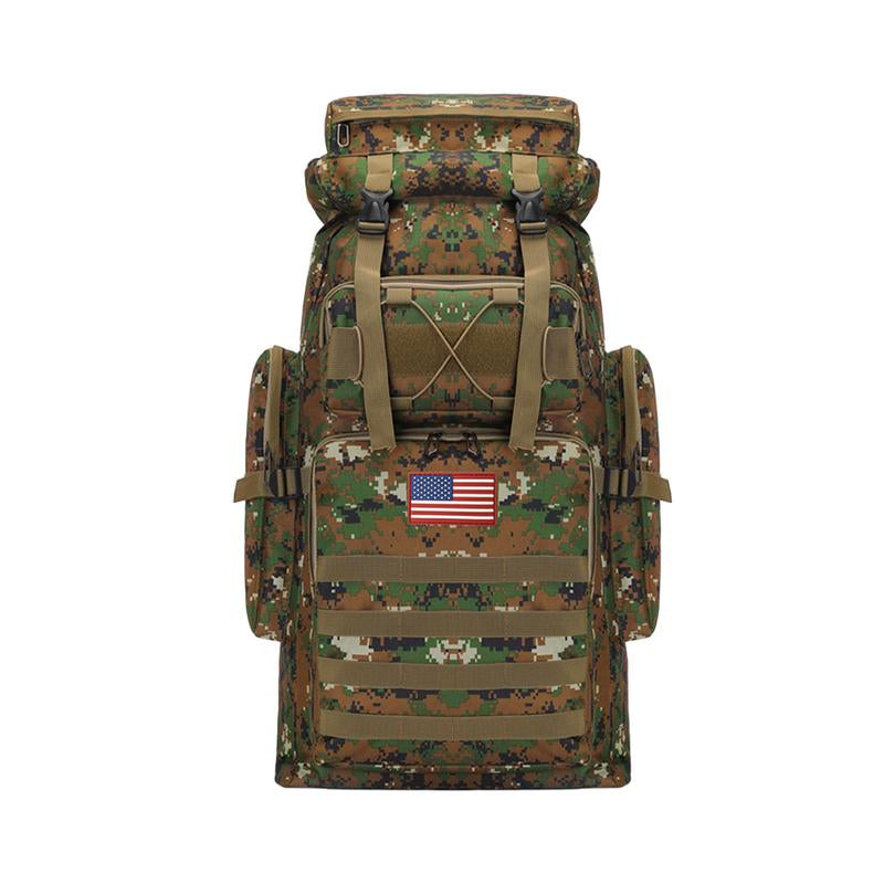 Outdoor Survival Bag, Tactical Camouflage Waterproof Backpack, Backpack, Large Capacity, Meeting All Kinds of Emergency Needs, Survival Tools, Suitable for Camping and Hiking, Rainproof Backpack, Hunting Equipment, Adventure, Free Deliverydurable