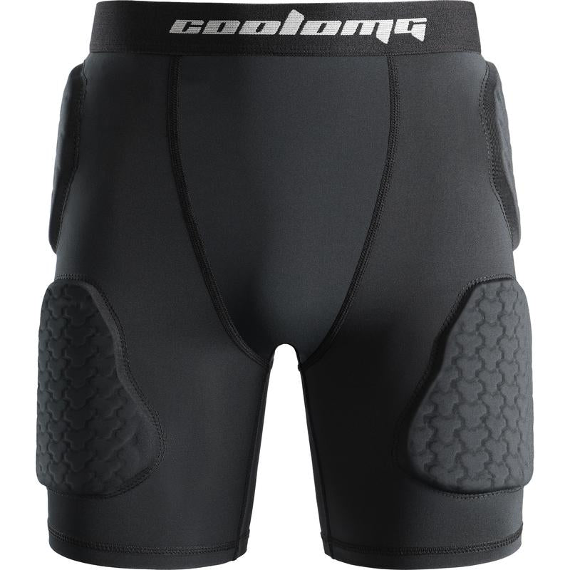 COOLOMG 5-Pad Youth Boys Football Girdle Padded Compression Shorts with Integrated Hip, Tailbone, Thigh Pads Girdles Impact Protection Protective