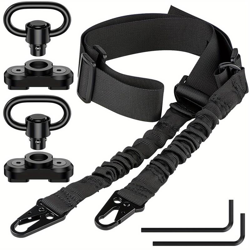 Adjustable Two-Point Tactical Sling, Traditional Outdoor Sport Strap for Molle Bag, Premium Quality Accessories Set