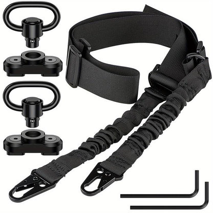 Adjustable Two-Point Tactical Sling, Traditional Outdoor Sport Strap for Molle Bag, Premium Quality Accessories Set