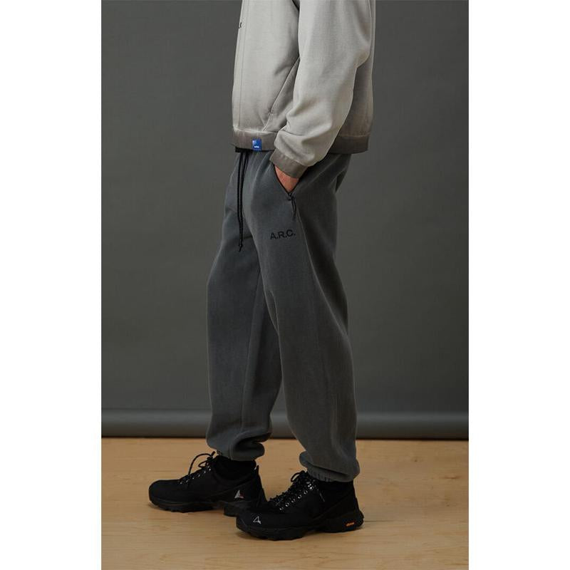 A.R.C. Men'S Black Fleece Jogger Sweatpants