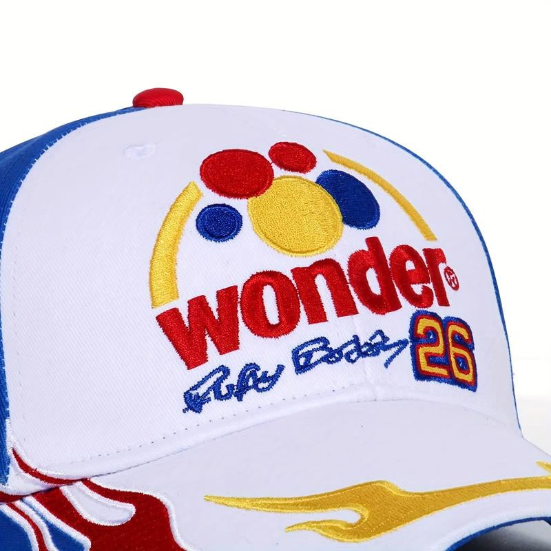 26 Embroidery Adjustable Men'S Cap Talladega Nights Baseball Cap, Unisex Ricky Bobby Soft Trucker Hat for Women Men, Outdoor Sports Cap