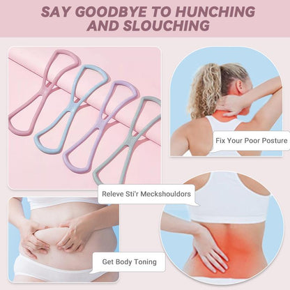 Resistance Bands, Figure 8 Exercise Bands for Women Men, 8 Shaped Resistance Bands for Arms, Chest Expander, Yoga Gym Fitness TPE Material White Training