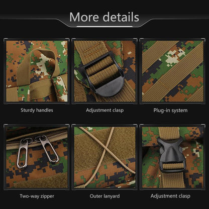 Outdoor Survival Bag, Tactical Camouflage Waterproof Backpack, Backpack, Large Capacity, Meeting All Kinds of Emergency Needs, Survival Tools, Suitable for Camping and Hiking, Rainproof Backpack, Hunting Equipment, Adventure, Free Deliverydurable