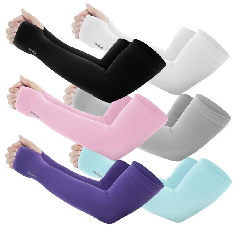 Sun Protection UV Garden Arm Sleeves with Thumb Hole for Men Women UPF 50+ Compression Cooling Sport Glovessleeves for Sun