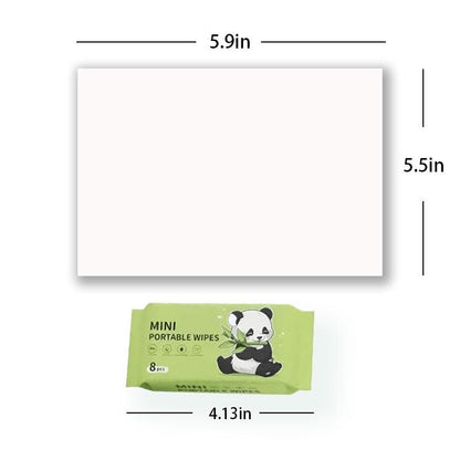 Travel Mini Wipes Set - 16 Packs/32 Packs of 8 Wipes - 128 Wipes/256 Wipes Total - Portable & Compact for Outdoor Travel or Camping - Credit Card-Sized Design - Gentle Formula Suitable for All Ages