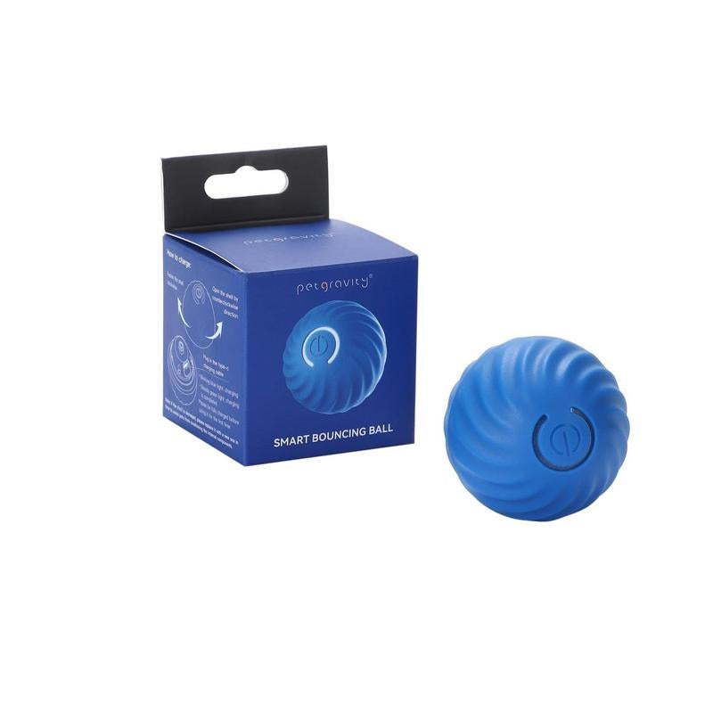 New Battery Operated Dog Toy Ball. Active Rolling Ball for Dogs Blue Ball Whit Orange Replace Shell. Interactive Dog Ball for Small Dogs. Vibrating Dog Ball Rechargeable Automatic Dog Toy