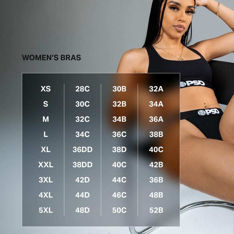 PSD Women'S Ghostface Dark Racerback Sports Bra - Comfortable, Breathable, Ultra-Light Fabric