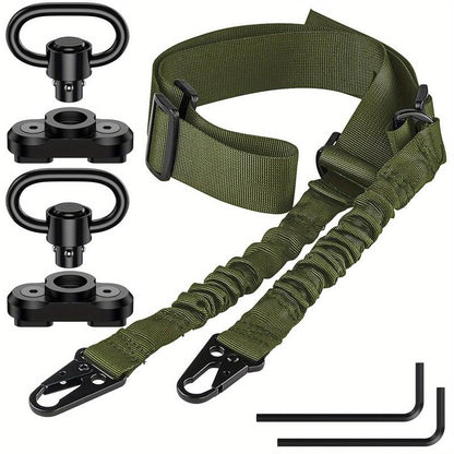 Adjustable Two-Point Tactical Sling, Traditional Outdoor Sport Strap for Molle Bag, Premium Quality Accessories Set