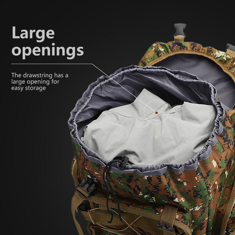 Outdoor Survival Bag, Tactical Camouflage Waterproof Backpack, Backpack, Large Capacity, Meeting All Kinds of Emergency Needs, Survival Tools, Suitable for Camping and Hiking, Rainproof Backpack, Hunting Equipment, Adventure, Free Deliverydurable