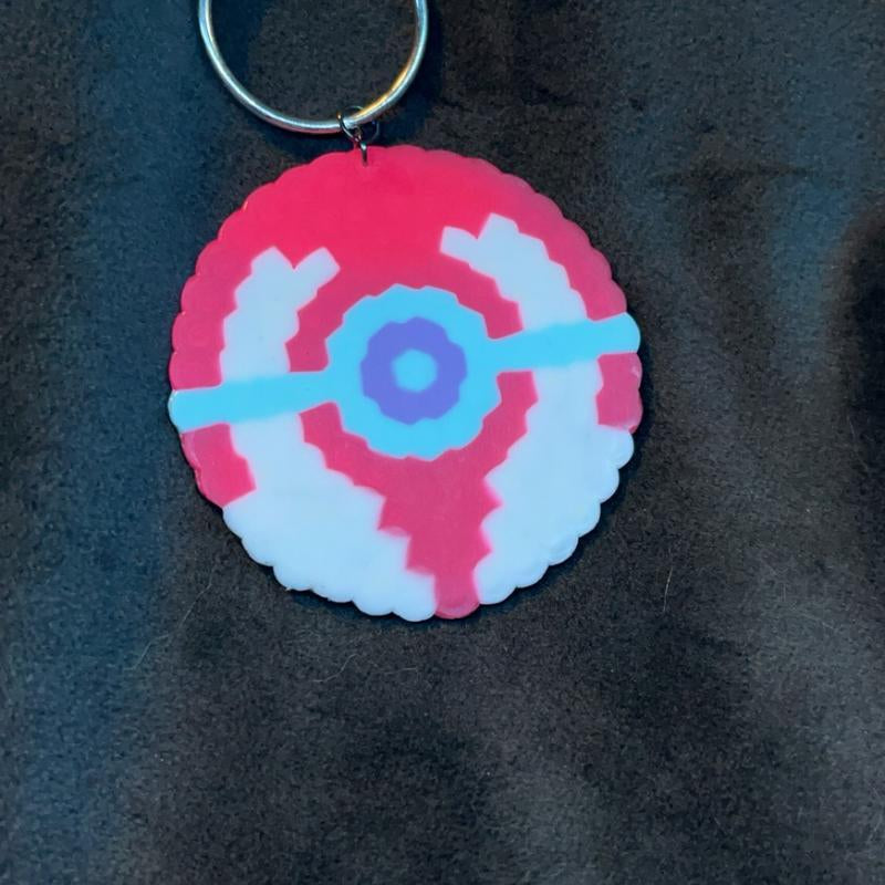Pokeball Keychains a Small Variety of Them! Ultra Ball, Great Ball, Master Ball, Dive Ball,Friend Ball and Heal Ball Plastic