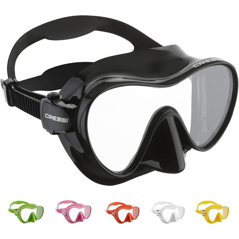 Cressi F1, Scuba Diving Snorkeling Frameless Mask - Perfect Seal Silicone Skirt - Designed in by Cressi