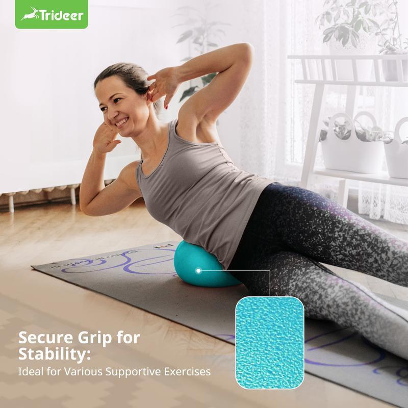 Trideer Pilates Ball 9 Inch Core Ball, Small Exercise Ball with Exercise Guide Barre Ball Mini Yoga Ball for Pilates, Yoga, Core Training, Physical Therapy, Balance, Stability, Stretching