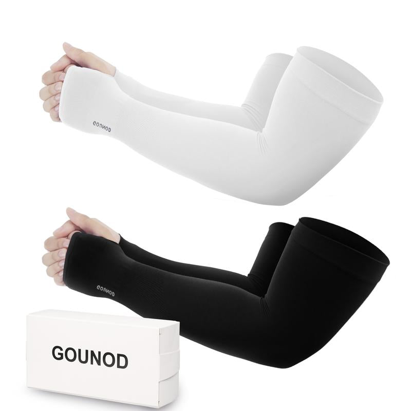 Sun Protection UV Garden Arm Sleeves with Thumb Hole for Men Women UPF 50+ Compression Cooling Sport Glovessleeves for Sun