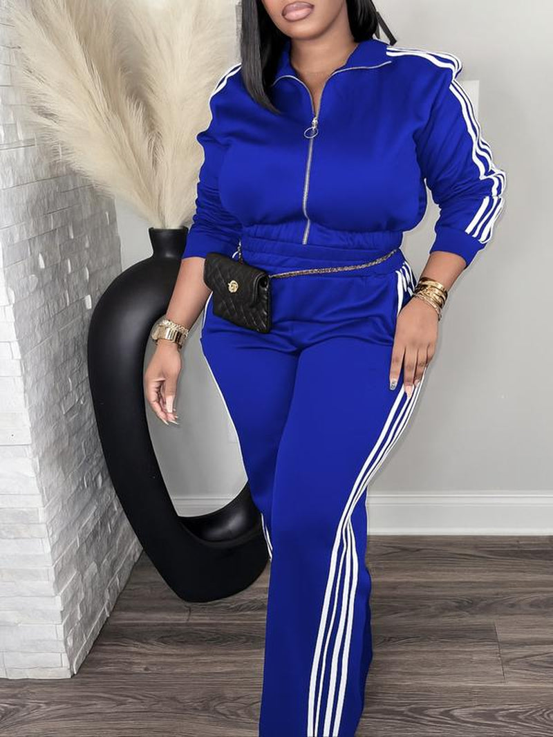 Women'S Tracksuit Set, Casual Long Sleeve Zip up Jacket & Pants Set for Spring & Fall, Women'S Clothes for Daily Wear, Workout Gym Clothing