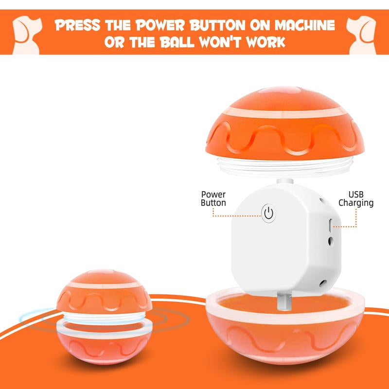 Vibrating Dog Ball, Moving Dog Ball, Shaky Ball Toy for Dogs, Interactive Bouncing Ball for Dog, Automatic Moving Dog Toy Ball, Shaking Dog Ball for Small Medium Large Dogs