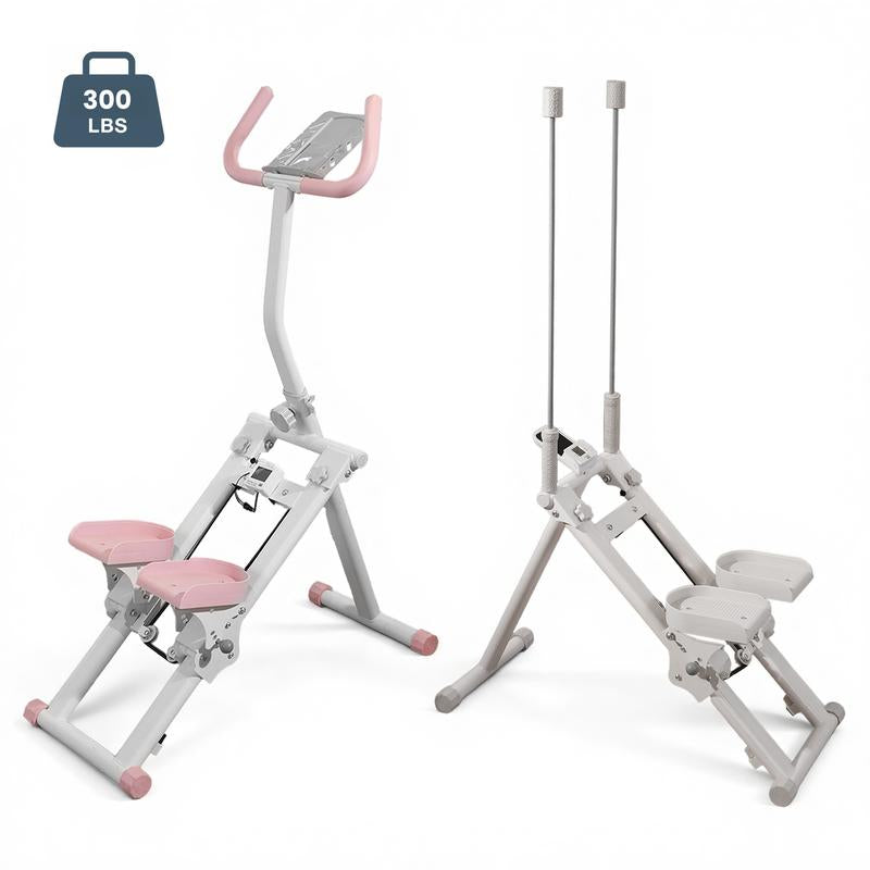 KYOUBY Stair Stepper for Home-Upgrade Vertical Climber Workout Machine for Full-Body Exercise Climber Fitness Equipment with Stable Frame Adjustable Bicycle Handle Stair Climber