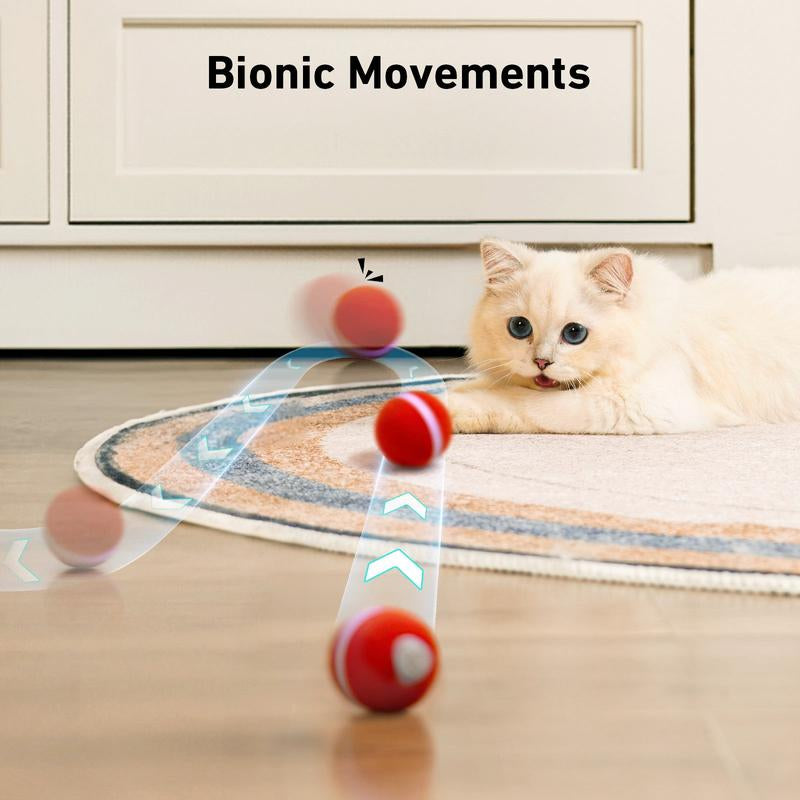Cheerble Wicked Ball M3 Interactive Cat Ball Toy with Light - Automatic Moving Ball Toy for Indoor Cat Kitten
