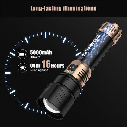 Ultra Bright Portable Camping Flashlight, Strong Light Outdoor Camping Home Long-Range Portable Ultra Long Endurance Lighting, Father Day Gift