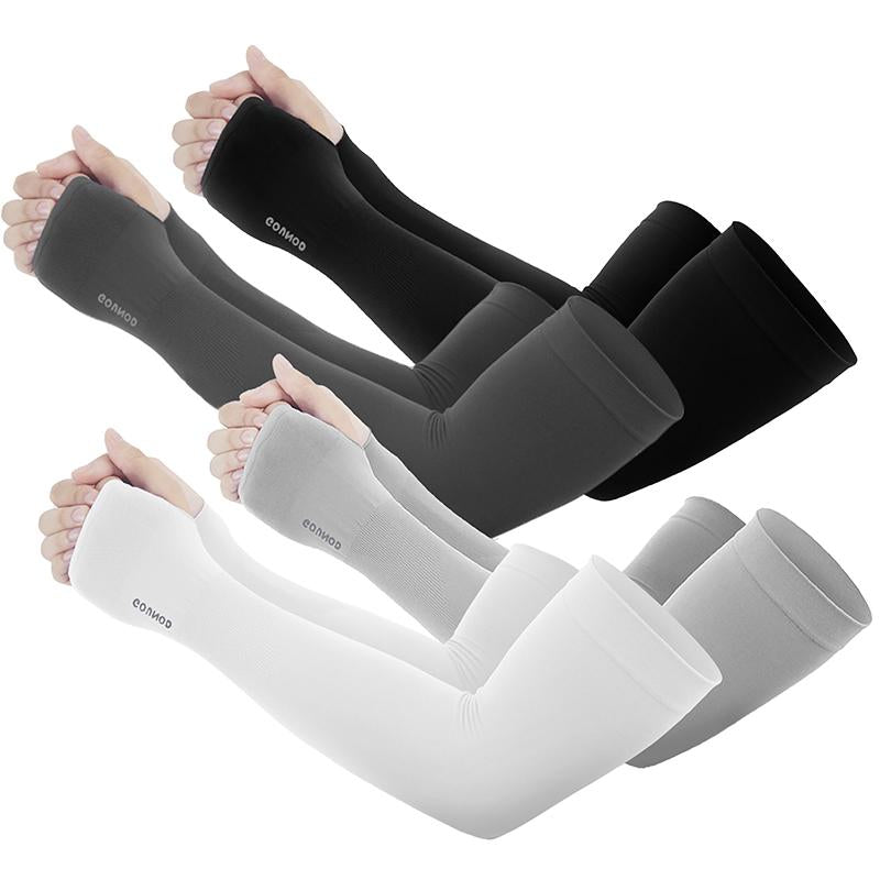 Sun Protection UV Garden Arm Sleeves with Thumb Hole for Men Women UPF 50+ Compression Cooling Sport Glovessleeves for Sun
