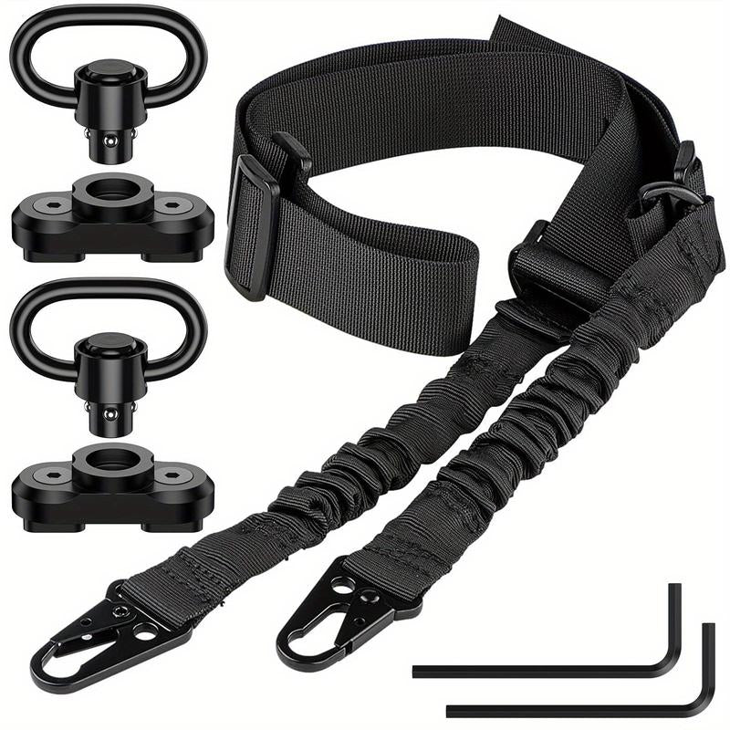 Adjustable Two-Point Tactical Sling, Traditional Outdoor Sport Strap for Molle Bag, Premium Quality Accessories Set