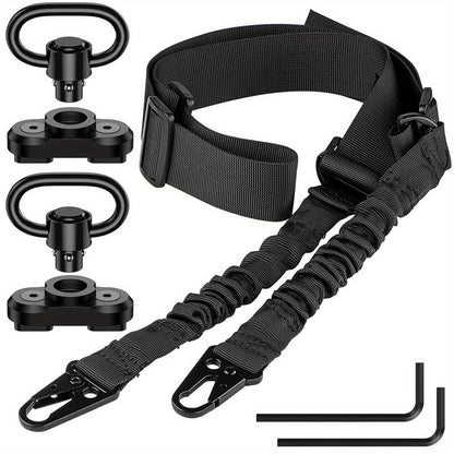 Adjustable Two-Point Tactical Sling, Traditional Outdoor Sport Strap for Molle Bag, Premium Quality Accessories Set