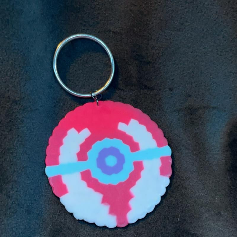 Pokeball Keychains a Small Variety of Them! Ultra Ball, Great Ball, Master Ball, Dive Ball,Friend Ball and Heal Ball Plastic