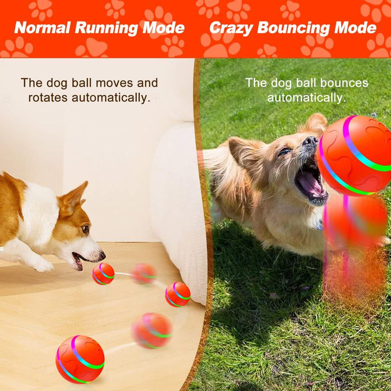 Vibrating Dog Ball, Moving Dog Ball, Shaky Ball Toy for Dogs, Interactive Bouncing Ball for Dog, Automatic Moving Dog Toy Ball, Shaking Dog Ball for Small Medium Large Dogs