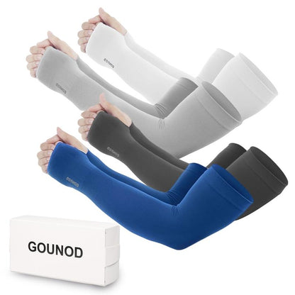 Sun Protection UV Garden Arm Sleeves with Thumb Hole for Men Women UPF 50+ Compression Cooling Sport Glovessleeves for Sun