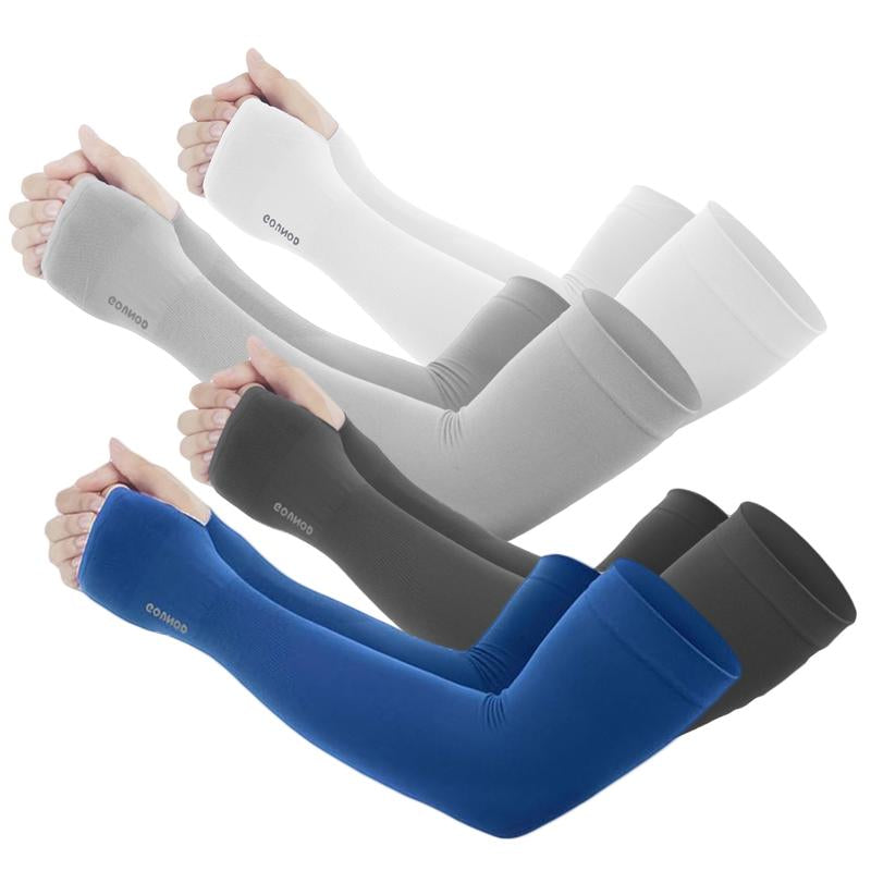 Sun Protection UV Garden Arm Sleeves with Thumb Hole for Men Women UPF 50+ Compression Cooling Sport Glovessleeves for Sun
