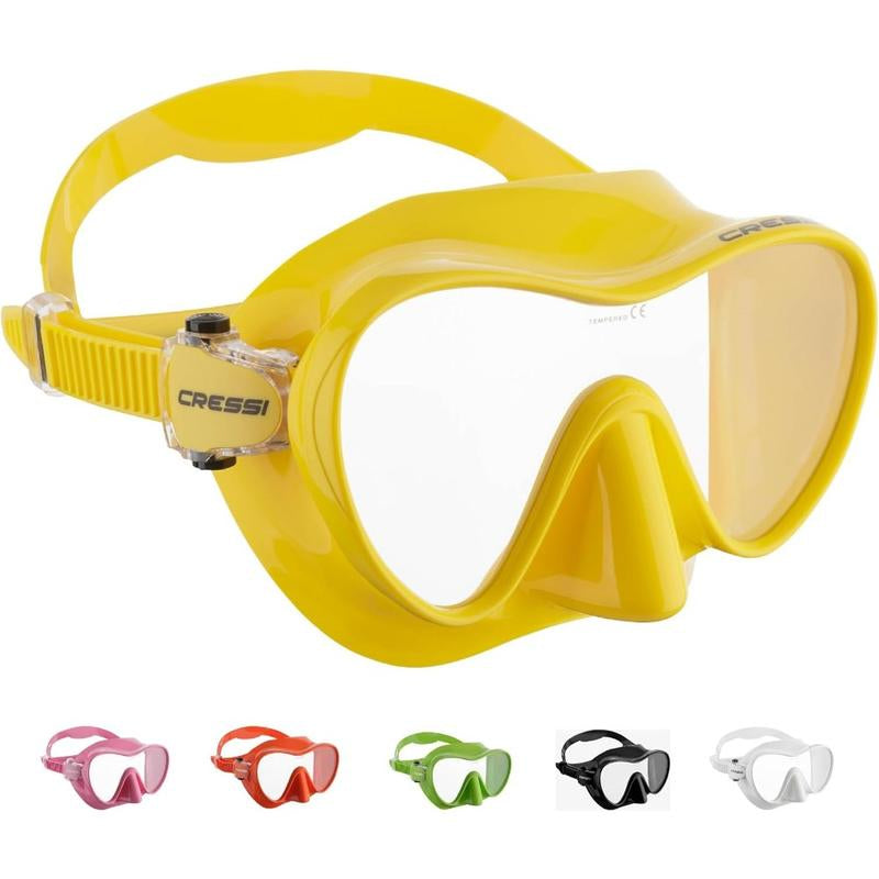 Cressi F1, Scuba Diving Snorkeling Frameless Mask - Perfect Seal Silicone Skirt - Designed in by Cressi