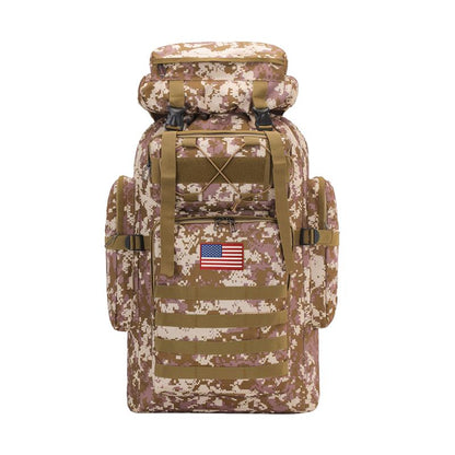 Outdoor Survival Bag, Tactical Camouflage Waterproof Backpack, Backpack, Large Capacity, Meeting All Kinds of Emergency Needs, Survival Tools, Suitable for Camping and Hiking, Rainproof Backpack, Hunting Equipment, Adventure, Free Deliverydurable