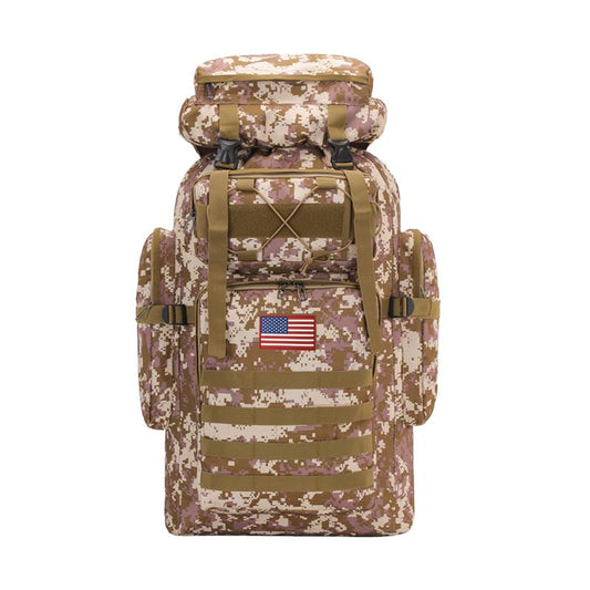 Outdoor Survival Bag, Tactical Camouflage Waterproof Backpack, Backpack, Large Capacity, Meeting All Kinds of Emergency Needs, Survival Tools, Suitable for Camping and Hiking, Rainproof Backpack, Hunting Equipment, Adventure, Free Deliverydurable