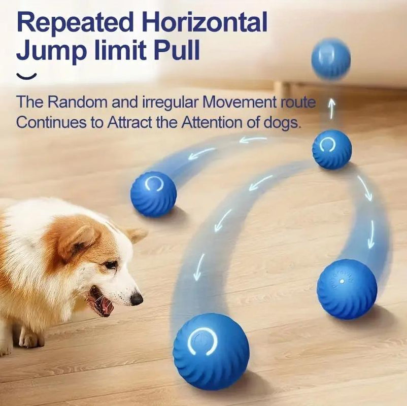 Intelligent Jumping Ball, Electric Charging Cat and Dog Toy, Self-Rollingpet Dog Toy Ball, Electric Intelligent Pet Ball