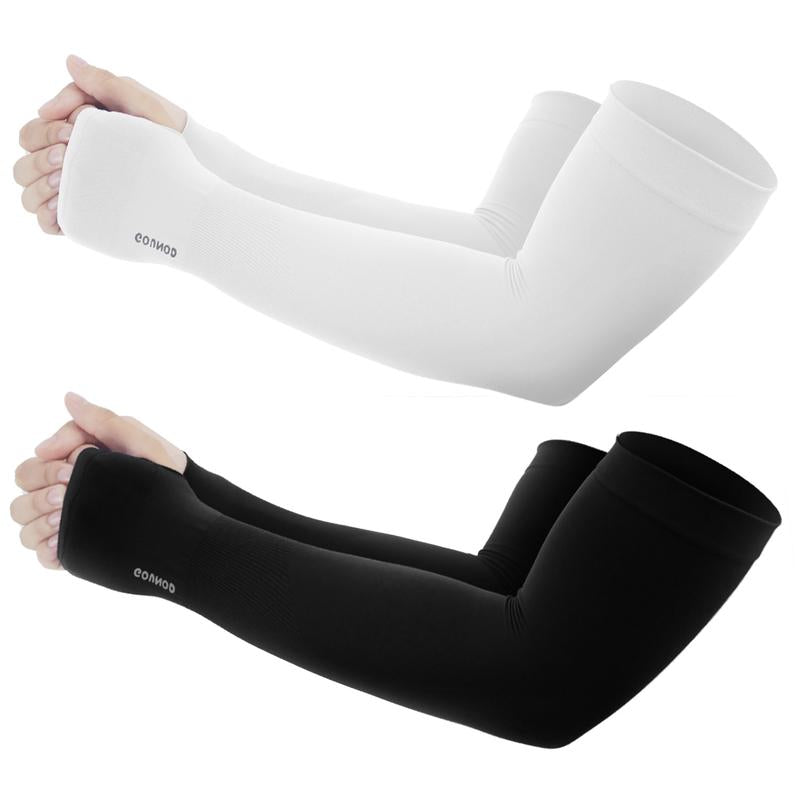 Sun Protection UV Garden Arm Sleeves with Thumb Hole for Men Women UPF 50+ Compression Cooling Sport Glovessleeves for Sun
