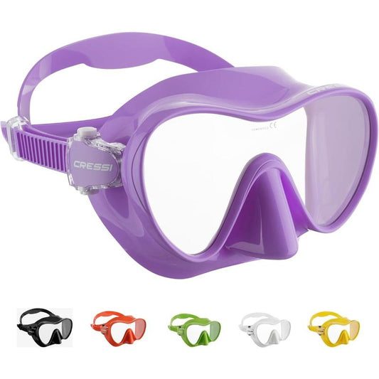 Cressi F1, Scuba Diving Snorkeling Frameless Mask - Perfect Seal Silicone Skirt - Designed in by Cressi