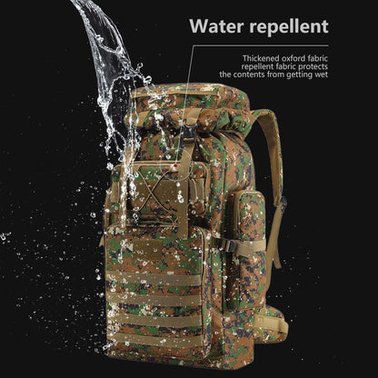 Outdoor Survival Bag, Tactical Camouflage Waterproof Backpack, Backpack, Large Capacity, Meeting All Kinds of Emergency Needs, Survival Tools, Suitable for Camping and Hiking, Rainproof Backpack, Hunting Equipment, Adventure, Free Deliverydurable