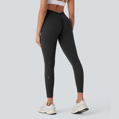 Halara Ultrasculpt Socinched High Waisted Tummy Control Butt Lifting Ruched Side Pocket Shaping Yoga Leggings