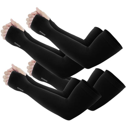 Sun Protection UV Garden Arm Sleeves with Thumb Hole for Men Women UPF 50+ Compression Cooling Sport Glovessleeves for Sun