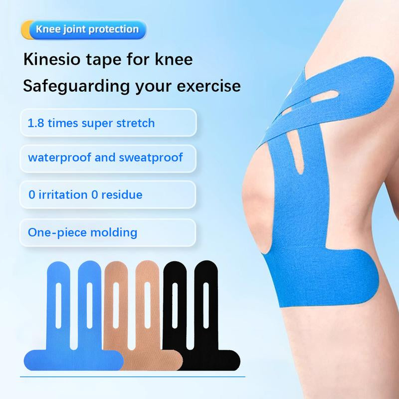 Precut Kinesiology Tape for Knees,15-30 Pcs -Elastic Knee Support & Stability, Pain Reliefwaterproof, Breathable, Hypoallergenic Athletictape