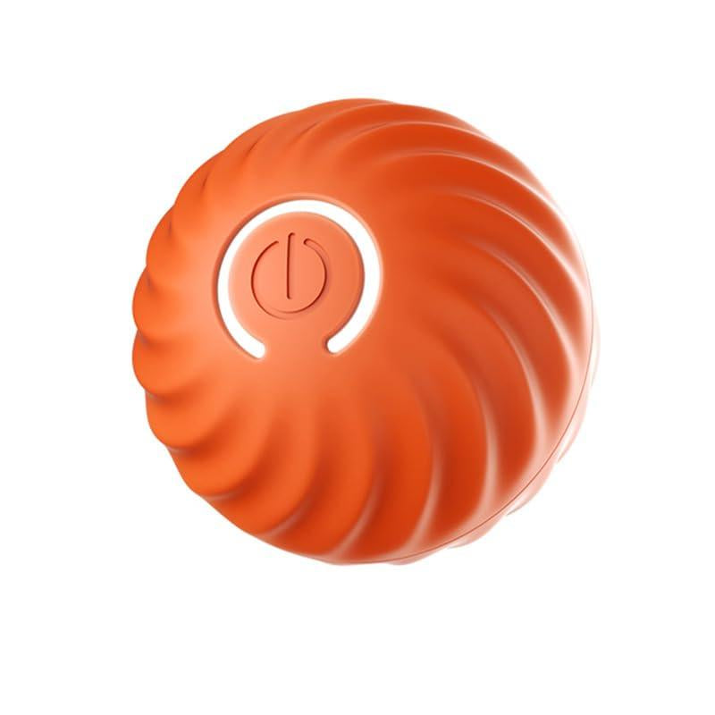 New Battery Operated Dog Toy Ball. Active Rolling Ball for Dogs Blue Ball Whit Orange Replace Shell. Interactive Dog Ball for Small Dogs. Vibrating Dog Ball Rechargeable Automatic Dog Toy