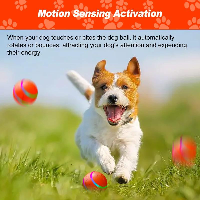 Vibrating Dog Ball, Moving Dog Ball, Shaky Ball Toy for Dogs, Interactive Bouncing Ball for Dog, Automatic Moving Dog Toy Ball, Shaking Dog Ball for Small Medium Large Dogs