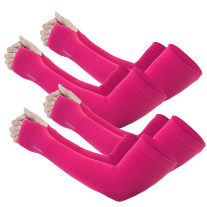 Sun Protection UV Garden Arm Sleeves with Thumb Hole for Men Women UPF 50+ Compression Cooling Sport Glovessleeves for Sun